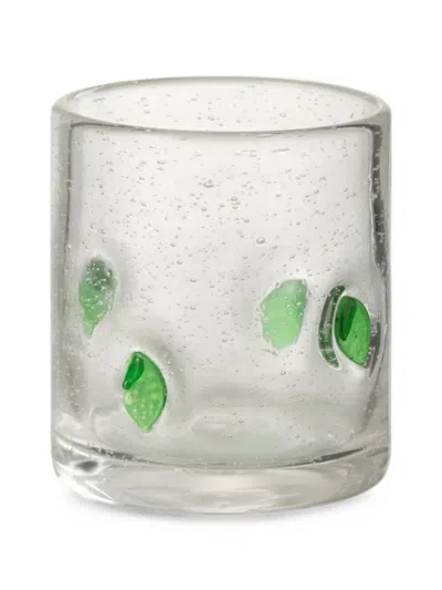 J-line Citrus-motif Bubble-effect Glasses (set Of Three) In White