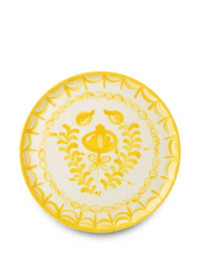J-line Granada Floral-print Plate In Neutral