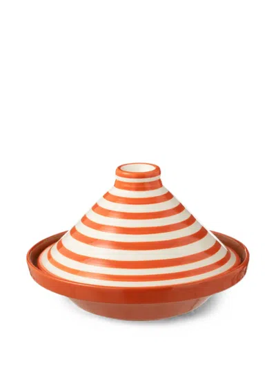 J-line Granada Striped Tagine In Orange