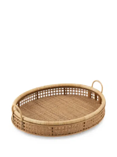 J-line Woven-rattan Tray In Neutral