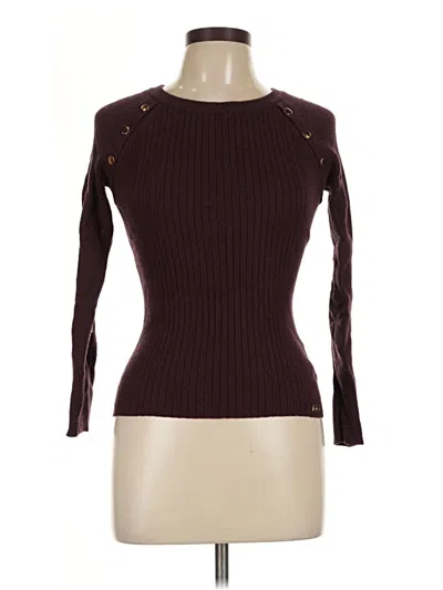 Pre-owned Jlo By Jennifer Lopez Pullover Sweater In Burgundy