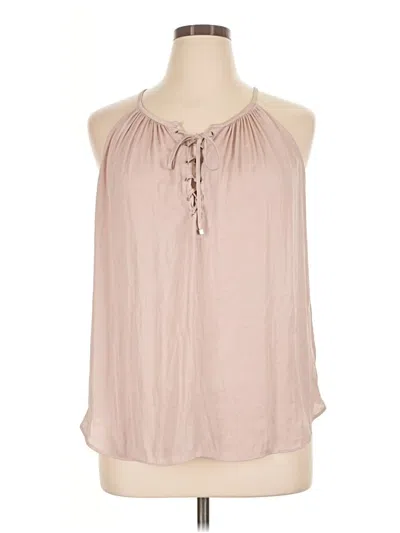 Pre-owned Jlo By Jennifer Lopez Sleeveless Blouse In Tan