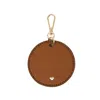 Jlr London Brown Original Arlo Circle Keyring - Tan In Brown