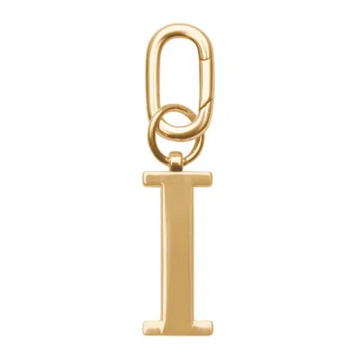 Jlr London Gold Metal Letter Keyring - I