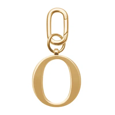 Jlr London Gold Metal Letter Keyring - O