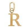 Jlr London Gold Metal Letter Keyring - R In Gold