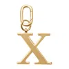 Jlr London Gold Metal Letter Keyring - X In Gold