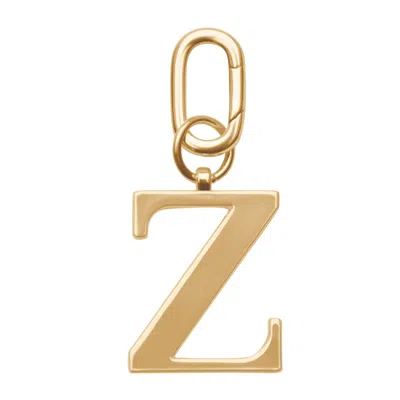 Jlr London Gold Metal Letter Keyring - Z