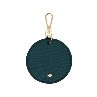 Jlr London Green Original Arlo Circle Keyring - Emerald