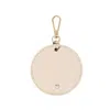 Jlr London Neutrals Original Arlo Circle Keyring - Ecru In Beige