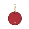 Jlr London Original Arlo Circle Keyring - Red In Red