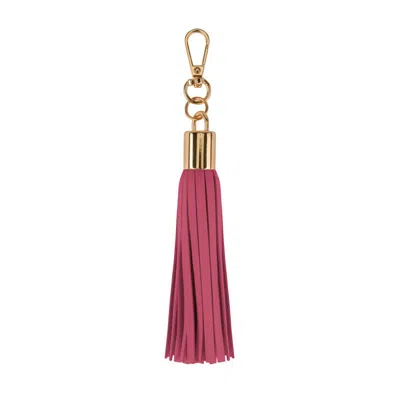 Jlr London Pink / Purple Luxe Vegan Leather Tassel Keyring - Pink In Pink/purple