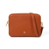 Jlr London Women's Brown Recycled Leather Tan Boston Crossbody Bag In Brown