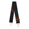 Jlr London Women's Luxe Dark Brown Block Bag Strap. In Brown