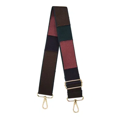 Jlr London Women's Luxe Dark Green Block Bag Strap.