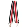 Jlr London Women's Red Luxe Berry Georgie Stripe Bag Strap In Red