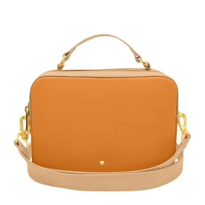 Jlr London Women's Yellow / Orange Hudson Crossbody Bag - Orange Block In Yellow/orange
