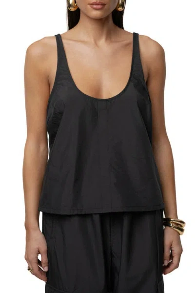 Jluxlabel Active Scoop Neck Top In Black