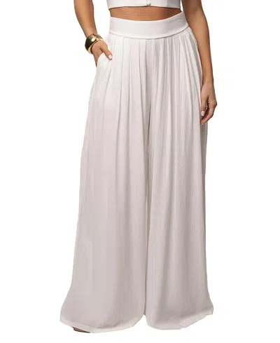 Jluxlabel After Sunset Pleated Pants In Green