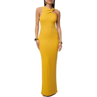 Jluxlabel Alessia Body-con Maxi Dress In Yellow