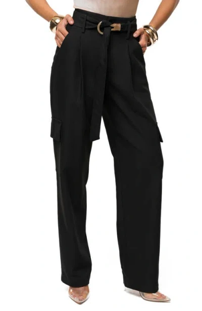 Jluxlabel Alexis Cargo Pants In Black