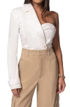 Jluxlabel Amal One-shoulder Blazer Top