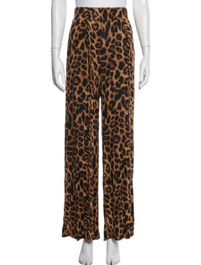 Pre-owned Jluxlabel Animal Print Wide Leg Pants In Multi