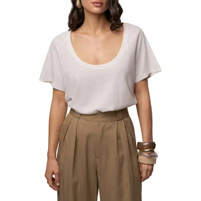 Jluxlabel At Ease Scoop Top In White