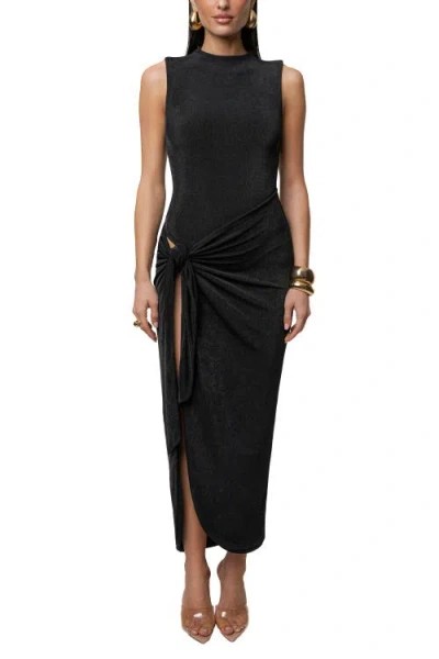 Jluxlabel Aubree Midi Dress In Black