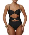 Jluxlabel Aura Embellished Bodysuit In Black