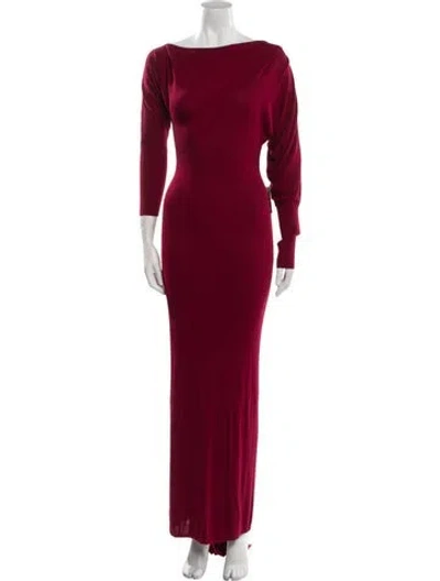 Pre-owned Jluxlabel Bateau Neckline Long Dress W/ Tags In Red