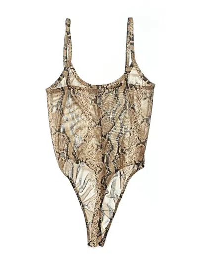 Pre-owned Jluxlabel Bodysuit In Tan