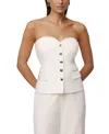 Jluxlabel Button Front Vest In White