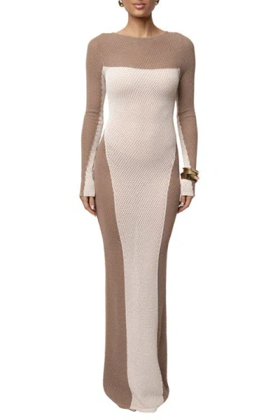 Jluxlabel Cabana Life Maxi Dress In Brown