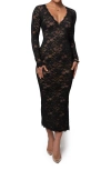 Jluxlabel Canada Long Sleeve Lace Body-con Dress