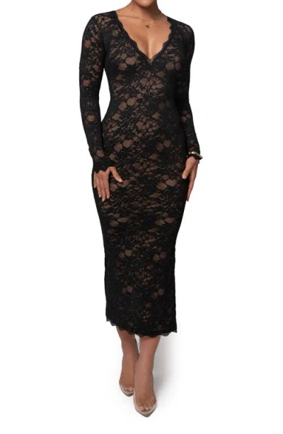 Jluxlabel Canada Long Sleeve Lace Body-con Dress