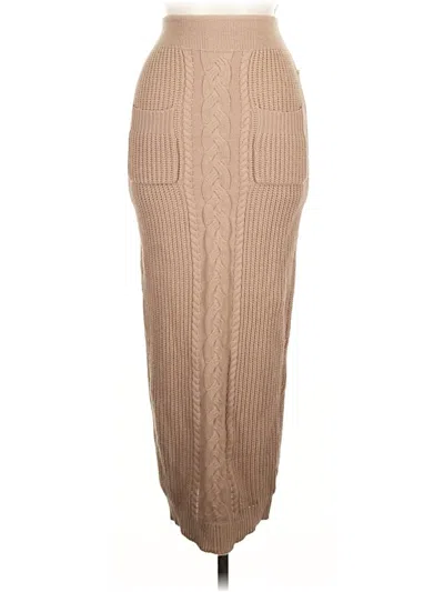 Pre-owned Jluxlabel Casual Skirt In Tan