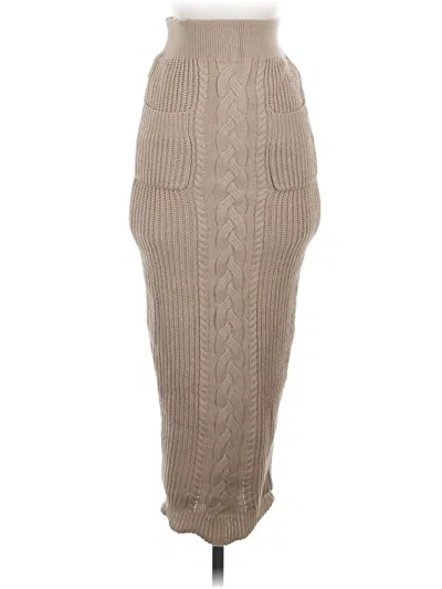 Pre-owned Jluxlabel Casual Skirt In Tan