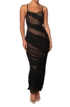 Jluxlabel Catalina Metallic Sleeveless Knit Maxi Dress In Black