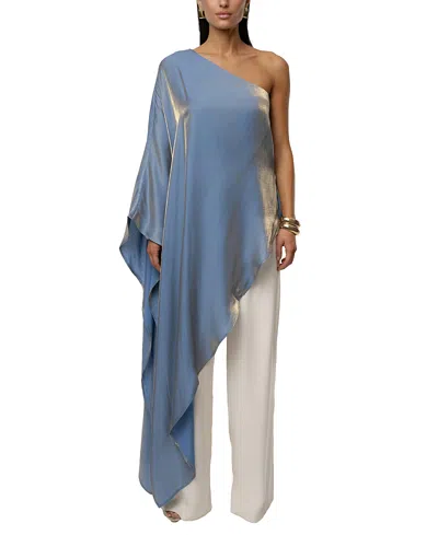 Jluxlabel Cher Iridescent Top In Blue