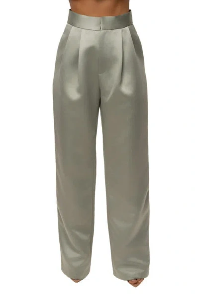 Jluxlabel City Nights Satin Trouser In Multi