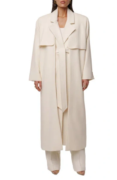 Jluxlabel Cloud Woven Coat In White