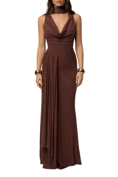 Jluxlabel Coastal Multi Skirt Set In Brown