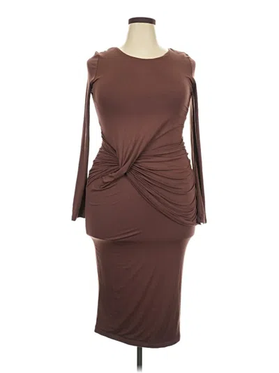 Pre-owned Jluxlabel Cocktail Dress In Brown