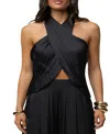 Jluxlabel Core Form Halter Top In Black
