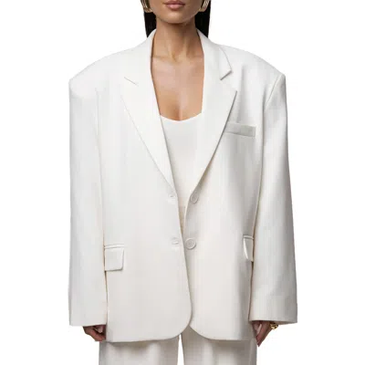 Jluxlabel Core Standard Blazer In White