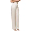 Jluxlabel Deserae Silk Blend Wide Leg Pants In Cream