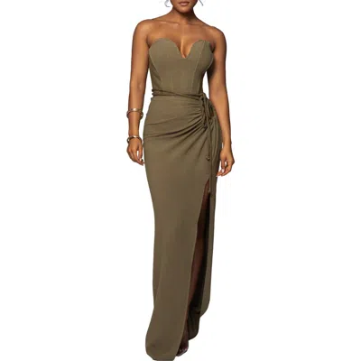 Jluxlabel Destination Linen Skirt Set In Green