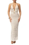 Jluxlabel Dream Open Stitch Halter Dress In White