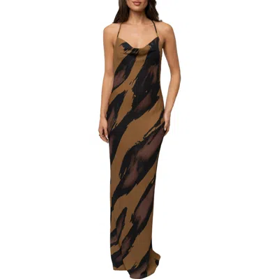 Jluxlabel Dusk Infinite Journey Maxi Dress In Brown